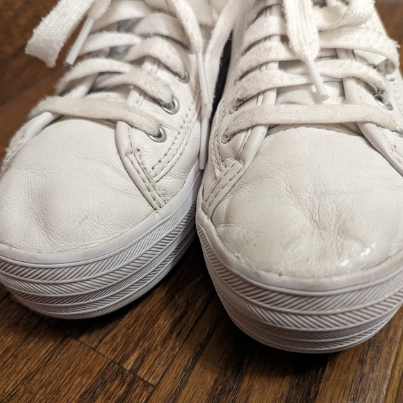 Keds Triple Kick Leather Lace Up platform sneaker white, woman's size 6 - Picture 14 of 14